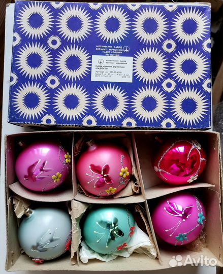 Елочные, новогодние игрушки СССР