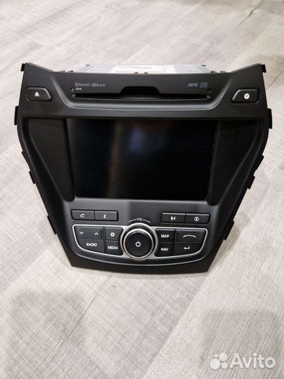 Штатное головное устройство hyundai santa fe 2014
