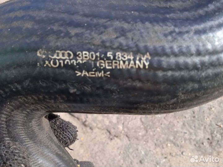 Патрубок интеркулера фольксваген пассат б5