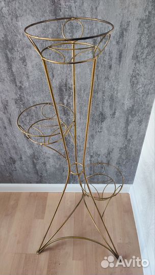 Подставка для цветов напольная металлическая