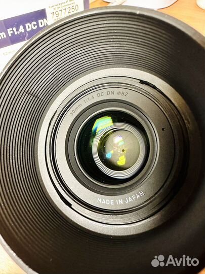 Объектив Sigma 30 mm f/1.4 DC DN Sony E