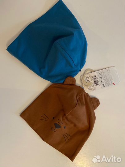 Шапочки для мальчика 40 и 44 размер