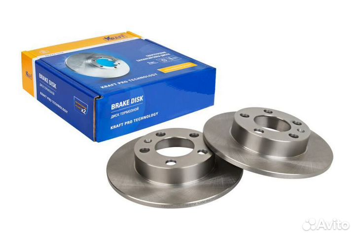 Диск тормозной задний kraft KT 016079