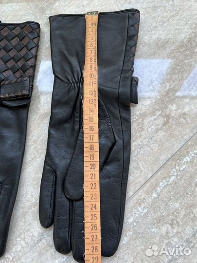 Перчатки женские кожаные с подкладкой