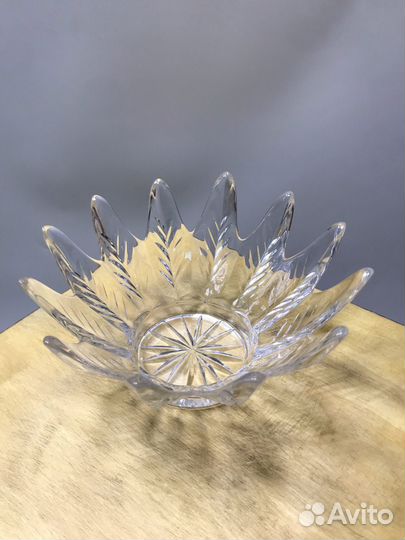 Хрустальный салатник новый/ваза для фруктов/конфет