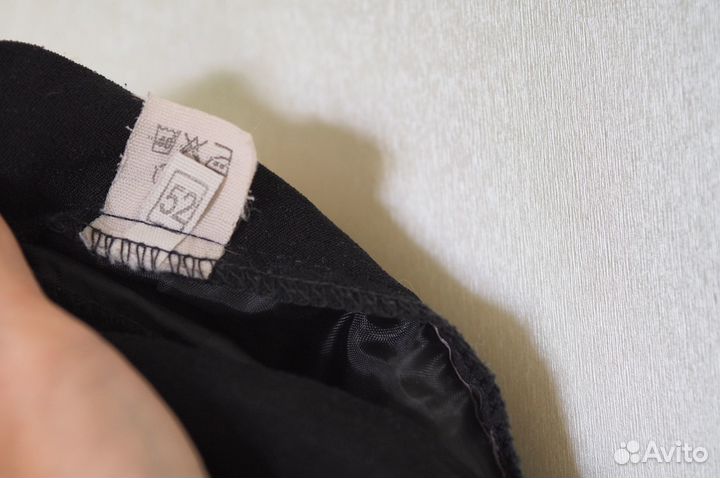 Юбка черная длинная в пол 52 размер