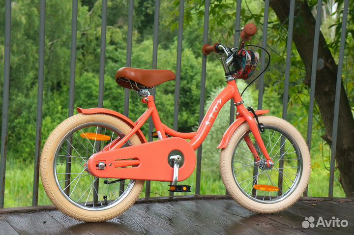 Детский велосипед Stoy 16 Vintage Bicycle Peach