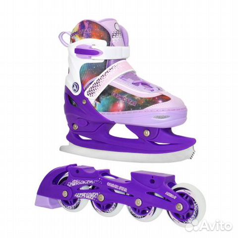 Раздвижные роликовые коньки (со сменными лезвиями)