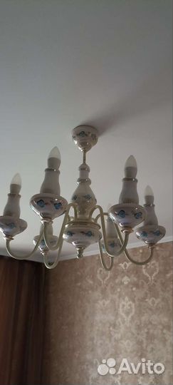 Люстра фарфоровая СССР