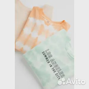 3 футболки из хлопкового джерси H&M