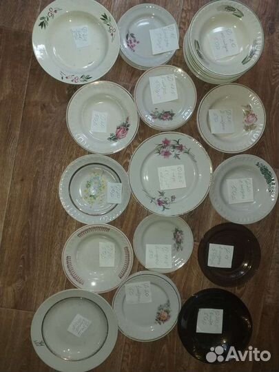 Тарелки и блюца из СССР разные,дулево,зик,прок.ф з