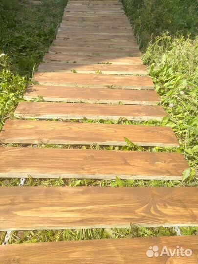 Садовые дорожки из дерева