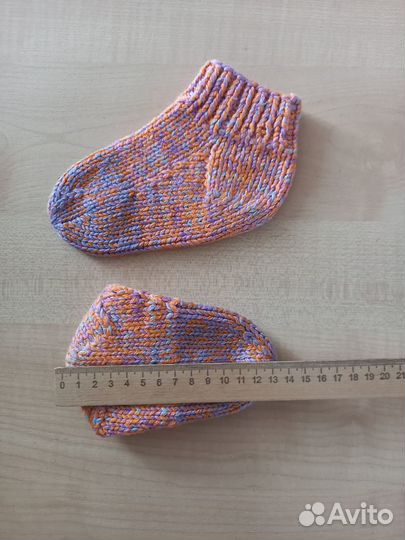Носки для детей вязаные шерстяные ручной работы