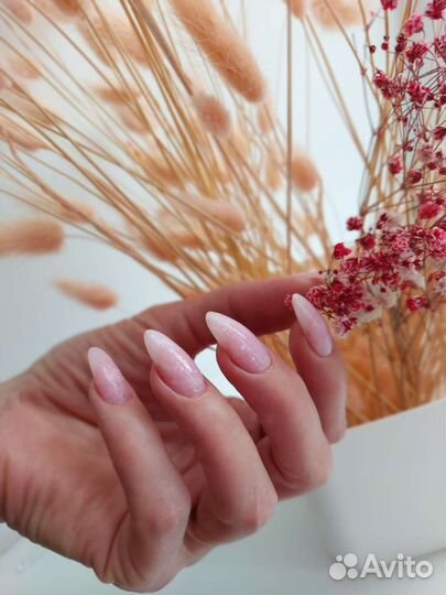 Комбинированый маникюр+ гель лак