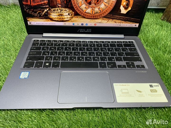 Ультрабук металл Asus i3-7100/Ram4Gb/ssd120gb