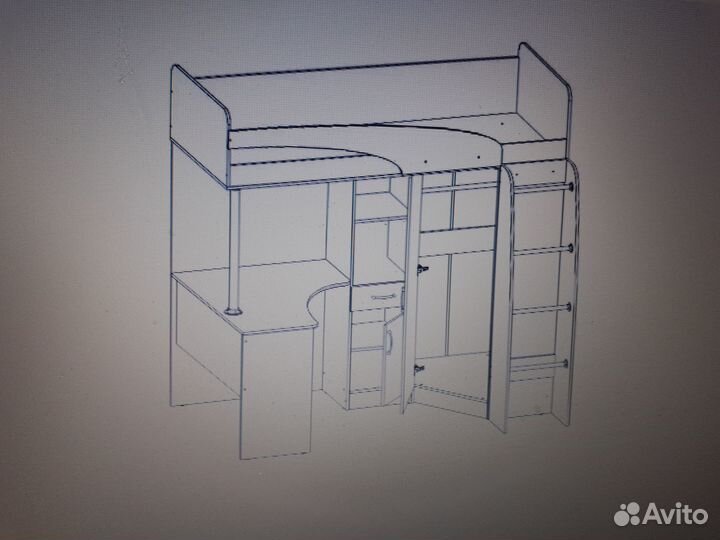 Кровать чердак