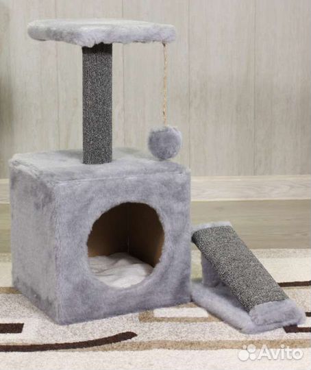 Домик для кошки с когтеточкой, на заказ