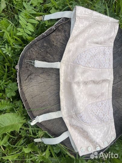 Винтажный атласный пояс для чулок