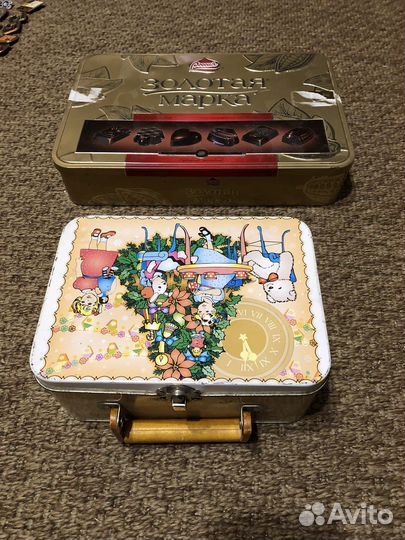 Банка жестяная коробка СССР