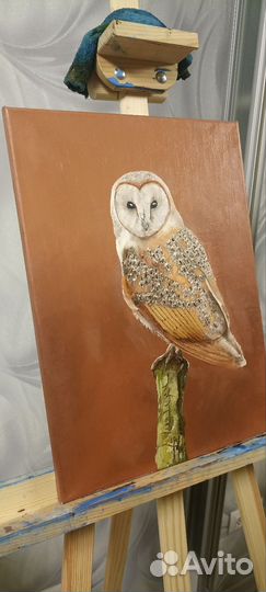 Картина маслом Сова