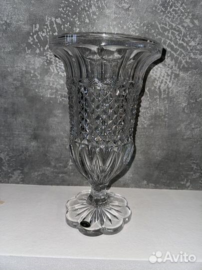 Ваза для цветов хрустальная богемия