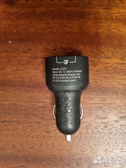 Автомобильное зарядное устройство Tronsmart CC2TF