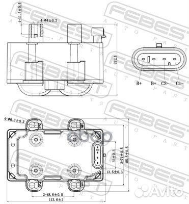 Катушка зажигания 24640002 Febest