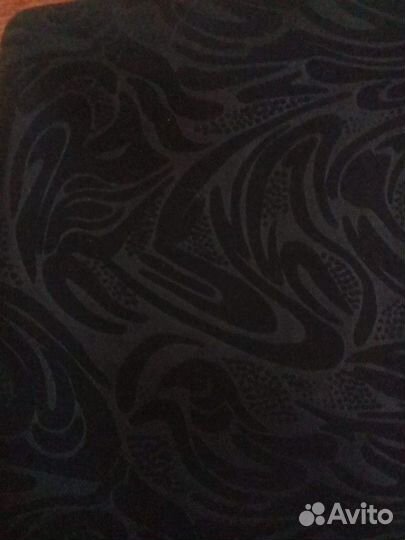 Ткань черная разводами отрез 2,5 * 1,3 м.Трикотин