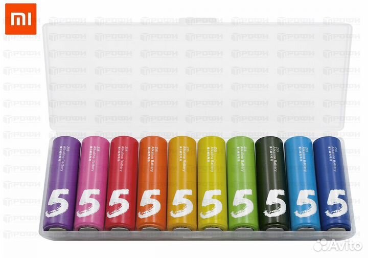 Батарейки Xiaomi Zi5-AA Rainbow Colors (10 шт.)