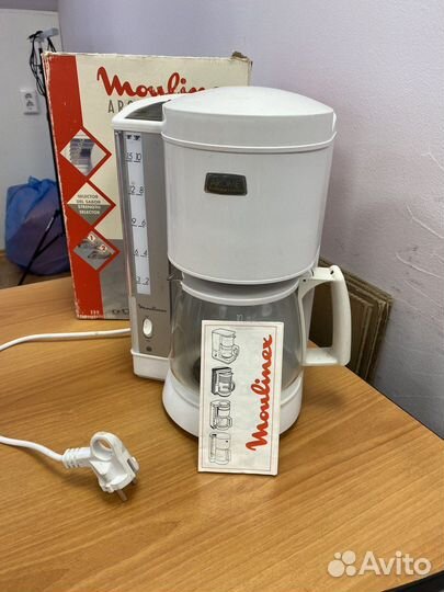 Кофеварка капельная moulinex бу