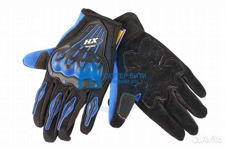 Перчатки (Мото) ткань MCS-18 blue L (пр-ль probike