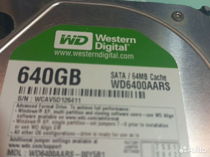 Жесткий диск для пк 640Gb