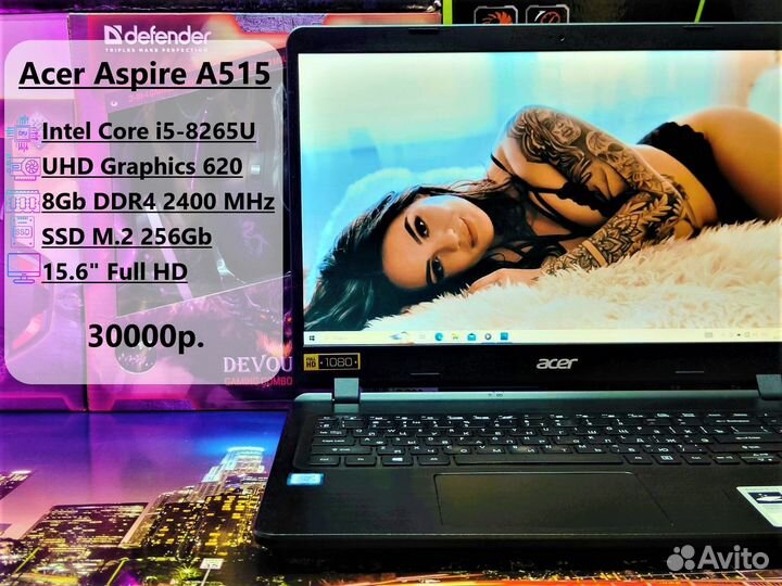 Мощный ноут для любых задач Acer intel i5/SSD/FHD