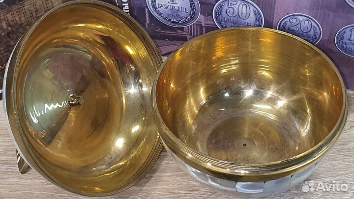 N1. Шкатулка Яблоко. Латунь-Бронза. Старинная