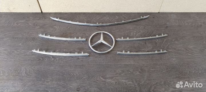 Хром решетки радиатора на мерседес w164 ML