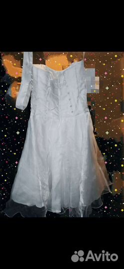 Свадебное платье с корсетом