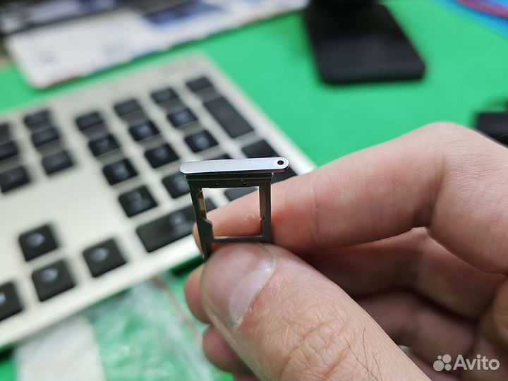 Лоток симкарты Samsung S7 Edge серый