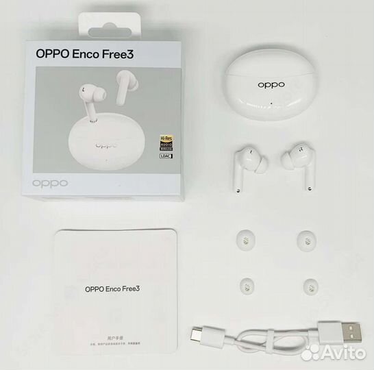 Наушники Oppo enco free 3