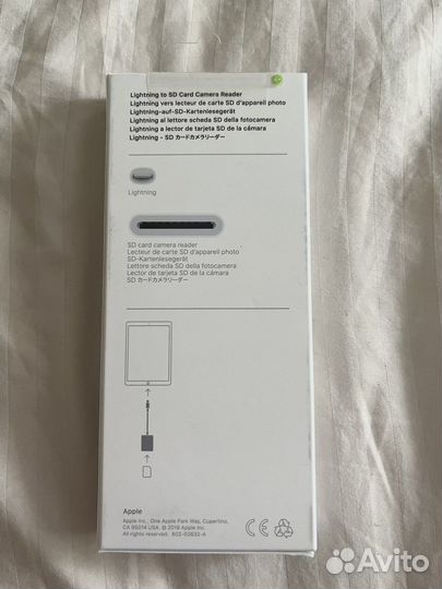 Переходник Apple lightning to SD card
