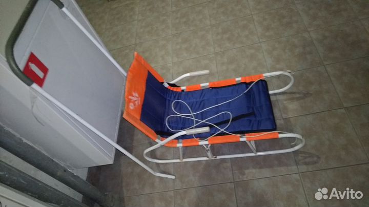 Санки Дэми складные со съемным толкателем