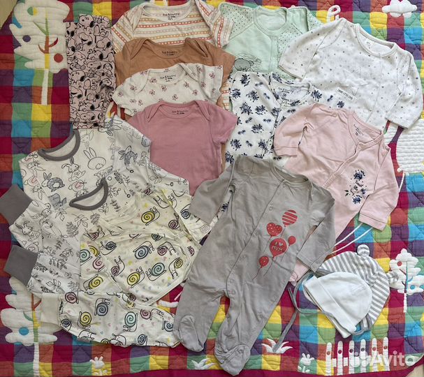 Вещи на девочку 52-68размер пакетом
