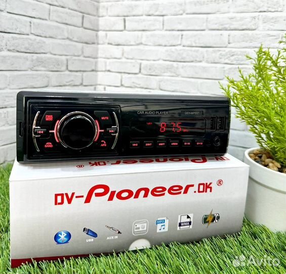 Магнитола 1 din с bluetooth pioneer арт986