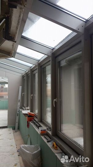 Безрамное остекление террасы