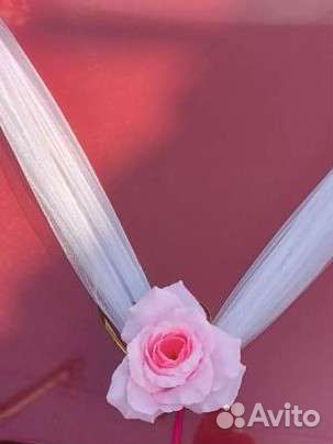 Свадебная лента для машины