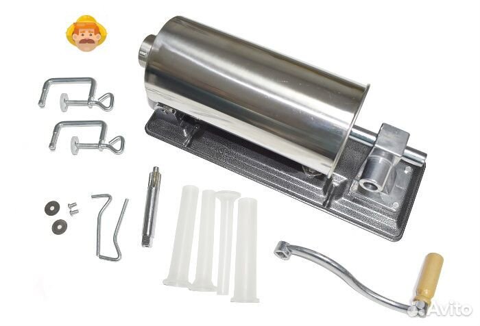 Шприц колбасный на 4 кг горизонтальный