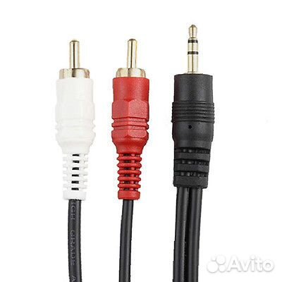 Кабели Jack 3.5 - 2х RCA 1,5 3 5 7 10 15 метров