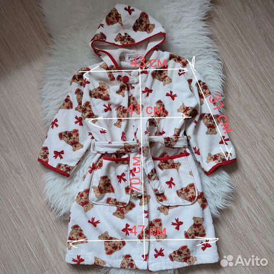 Детский махровый халат 116