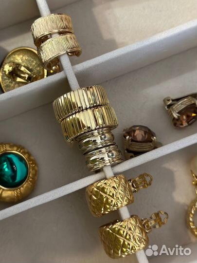 Винтажные клипсы кольца