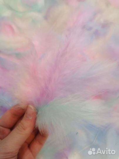 Разноцветные перья для рукоделия, подарка