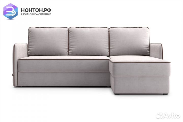 Диван угловой дельфин Энерджи бежевый